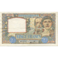 France, 20 Francs, Science Et Travail, 1941, H.4373, SUP, Fayette:12.15, KM:92b - 20 F 1939-1942 ''Science Et Travail''