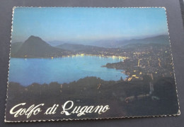Golfo Di Lugano - Nächtliches Panorama - Der Luganersee - Fotoediziono SABRINA, Chiasso - # 660 - Chiasso
