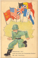 MILITARIA - Patriotique - N'insistons Pas ! - Drapeau - Carte Postale Ancienne - Patriotic