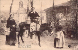 FOLKLORE - TYPES Du Centre - Nos Laitières - Carte Postale Ancienne - Vestuarios