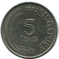 5 CENTS 1982 SINGAPORE Coin #AR869.U - Singapur