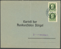 BAYERN 95iUdr,95IU BRIEF, 1914, 5 Pf. Luitpold, Friedensdruck, Im Senkrechten Paar, Die Untere Marke Vierseitig Ungezähn - Bavaria