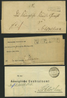 PREUSSEN GRUENCHOTZEN, 3 Verschiedene Belege Bis 1919, Pracht - Other & Unclassified