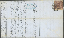 SCHLESWIG-HOLSTEIN DK 1IIa BRIEF, 113 (ALTONA) Auf 4 RBS Schwarzbraun Auf Marktbericht Aus London, Datiert 21. Oct. 1853 - Schleswig-Holstein