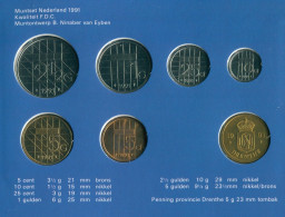 NEERLANDÉS NETHERLANDS 1991 MINT SET 6 Moneda + MEDAL #SET1111.7.E - Mint Sets & Proof Sets