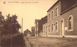 BELGIQUE - LENS ST REMY - Maison Communale Et Les Ecoles - Carte Postale Ancienne - Sonstige & Ohne Zuordnung