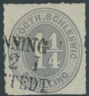 SCHLESWIG-HOLSTEIN 18c O, TÖNNING/OHRSTEDT, L3 Auf 11/4 S. Mittelgrau, Pracht - Schleswig-Holstein