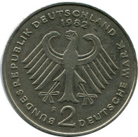 2 DM 1982 F T.HEUSS WEST & UNIFIED GERMANY Coin #AZ440.U - 2 Marcos