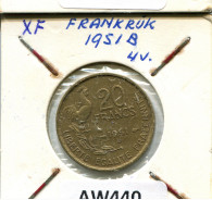 20 FRANCS 1951 B FRANKREICH FRANCE Französisch Münze #AW440.D - 20 Francs