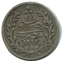 1 QIRSH 1901 ÄGYPTEN EGYPT Islamisch Münze #AH248.10.D - Egypt
