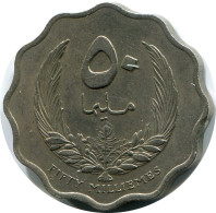 50 MILLIEMES 1965 LIBYA Islamic Coin #AK226.U - Libië