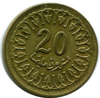 20 MILLIMES 1960 TUNISIA Coin #AR236.U - Tunisia