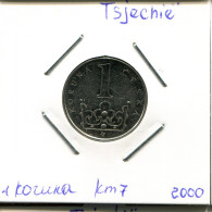 1 KORUNA 2000 CZECH REPUBLIC Coin #AP742.2.U - Tschechische Rep.