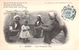 FOLKLORE - BERRY - Les Premiers Pas - Les Chansons De Jean Rameau - Carte Postale Ancienne - Costumes