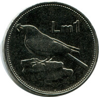 1 LIRA 1992 MALTA Münze #AZ309.D - Malte