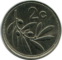 2 CENTS 1986 MALTA Münze #AZ302.D - Malta