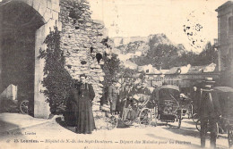 FRANCE - 65 - Lourdes - Hôpital De N.-D. Des Sept-Douleurs - Départ Des Malades Pour Les.. - Carte Postale Ancienne - Lourdes