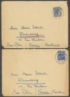 AMERIK. U. BRITISCHE ZONE 48II,50II BRIEF, 1948, 50 Und 80 Pf. Netzaufdruck, 2 Einzelfrankaturen Von KIEL Nach Wissenbur - Other & Unclassified