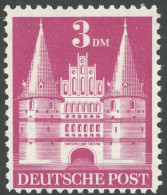 AMERIK. U. BRITISCHE ZONE 99IbYB *, 1948, 3 DM Flache Treppe, Type Ib, Gezähnt L 11, Falzrest, Pracht, Mi. 55.- - Other & Unclassified