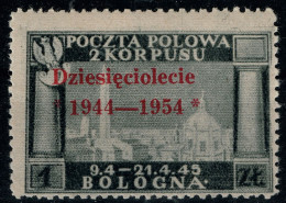 1954 CORPO POLACCO  - GOVERNO POLACCO DI LONDRA N.6 MNH - 1946-47 Corpo Polacco Period