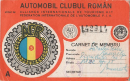 Romania - Bucuresti - ACR - Carnet De Membru - Timbre - Membership Cards