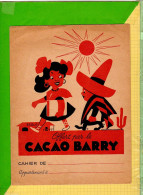 PROTEGE CAHIER : CACAO BARRY Pepito Au Dos L'Amerique  Particularité Cheval Sans La Queue - Protège-cahiers