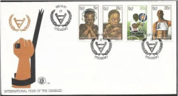 Bophuthatswana - 1981 - International Year Of The Disabled - Complete Set On FDC - Bofutatsuana