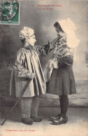 FOLKLORE - Limousin Illustré Enfants En Couple - Carte Postale Ancienne - Kostums