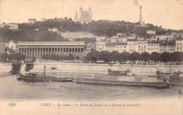 FRANCE - 69 - Lyon - La Saône - Le Palais De Justice Et Le Coteau De Fourvière - Carte Postale Ancienne - Sonstige & Ohne Zuordnung