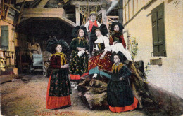 FOLKLORE - Elsasser Trachten - Alsacienne - Carte Postale Ancienne - Vestuarios