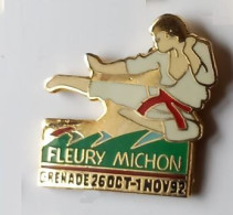 YY129 Pin's Karaté JUDO Fleury Michon Grenade Qualité EGF Achat Immédiat - Judo