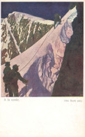 Jugendstil * CPA Illustrateur Art Nouveau * à La Corde ! * Thème Montagne Alpinisme Alpiniste * Otto Barth Pinx. - 1900-1949