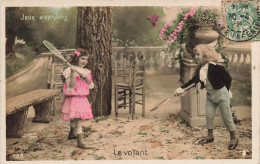 Jeux D'enfants * Carte Photo * Le Volant * Jeu Enfant Tennis Badminton Raquette - Altri & Non Classificati