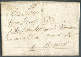 LAC De LUXEMBOURG Le 6 Juin 1733 Vers Bergh-  20982 - ...-1852 Prefilatelia