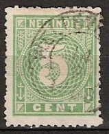 Ned Indie 1883 Cijfer 5 Cent NVPH 21 Stempel "Weltevreden" - Indes Néerlandaises