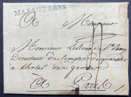 Lettre En Réemploie Pour Réponse De 1778 Marque " MALSHERBES " 40 Mm (indice 20) + Taxe Pour PARIS TTB - ....-1700: Precursores