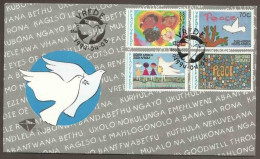 South Africa RSA - 1994 - Peace Campaign Childrens Paintings Birds Doves - Cartas & Documentos