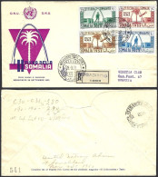 Fdc Venetia Som 1953 5s II Fiera Della Somalia Raccomandata - Somalië (AFIS)