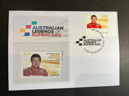 (2 Q 38) Australia New Stamp Issue - 27-4-2023 - Australian Legends Of Supercars - Mark Skaife (FDI 27-4-2023) - Lettres & Documents