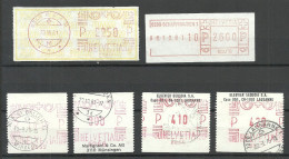 SCHWEIZ Switzerland - Frama Automatenmarken 1970-1980er O - Automatic Stamps