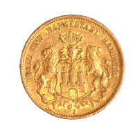 Allemagne-Ville Libre DHambourg 20 Mark 1878 Hambourg - 5, 10 & 20 Mark Oro