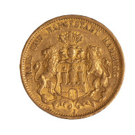 Allemagne 20 Mark 1878 Hambourg - 5, 10 & 20 Mark Gold