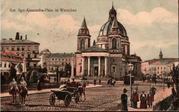 ! Alte Ansichtskarte Aus Warschau, Warszawa, Sko Alexandra Platz, Feldpost, 1917, Zensur, Censure, Censor, Posen - Polen