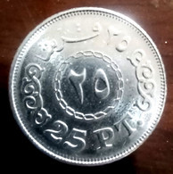 Egypt 2022 , Rare Error 25 Piastres , 30° Rotated , Gomaa - Egypt