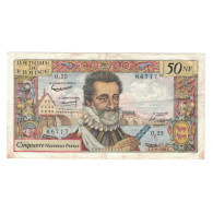 France, 50 Nouveaux Francs, Henri IV, 1960, O.25, TTB, Fayette:58.3, KM:143a - 50 NF 1959-1961 ''Henri IV''