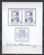 Czech Rep. 1996 - 60th Birthday Of Vaclav Havel, Mi-Nr. Block 3, MNH** - Unused Stamps