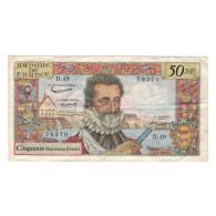 France, 50 Nouveaux Francs, Henri IV, 1960, D.49, TTB, Fayette:58.5, KM:143a - 50 NF 1959-1961 ''Henri IV''