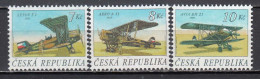 Czech Rep. 1996 - Avions, Mi-Nr. 127/29, MNH** - Unused Stamps