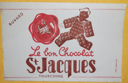 Rare Buvard Le Bon Chocolat SAINT JACQUES à TOURCOING ( Nord ) - Chocolat