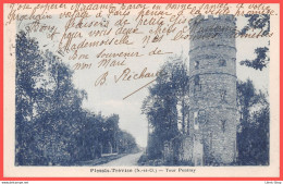 Plessis-Trévise (94) CPA 1929 - L'entrée De La Ville - L'ancienne Tour Pentray - Éd. JUBON, Tabac - Le Plessis Trevise